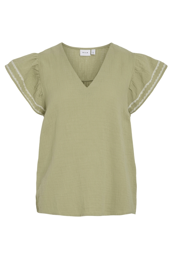 VITOVAN V-NECK TOP 14104844 SAGE
